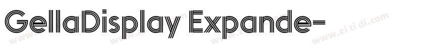 GellaDisplay Expande字体转换